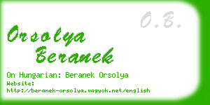 orsolya beranek business card